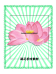 分层绿色放射方形留白