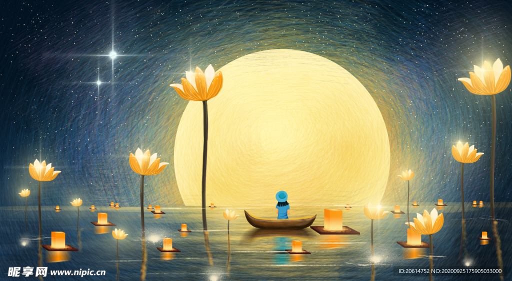中秋节团圆创意海报