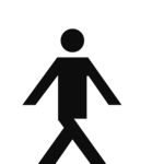人行剪影psd矢量图