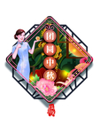 团圆中秋手绘