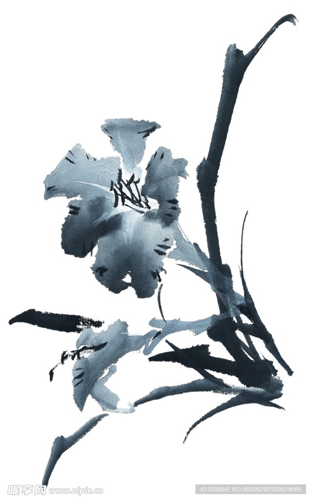 水墨花卉