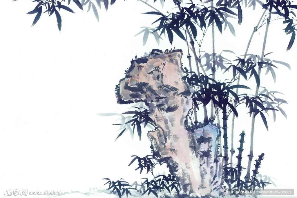 水墨竹子