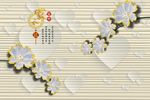 花卉背景墙