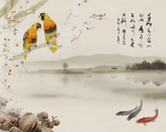 花鸟背景墙