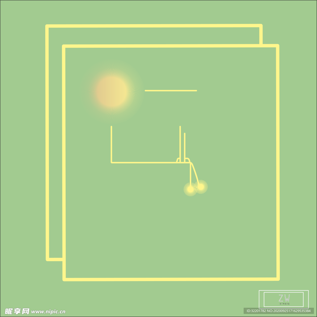 极简主义绿色