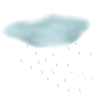 手绘下雨元素