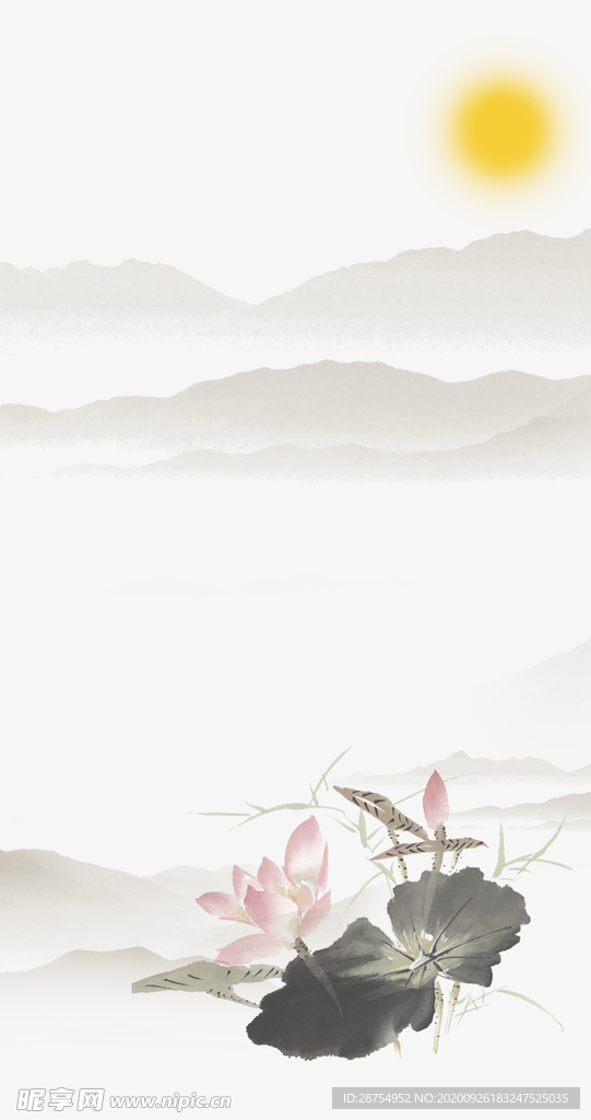 荷花 素材