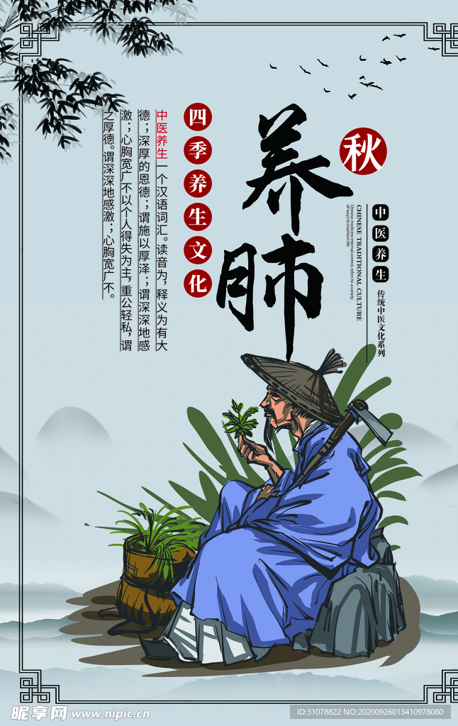 中医养生调理海报