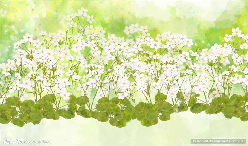 小碎花 背景墙