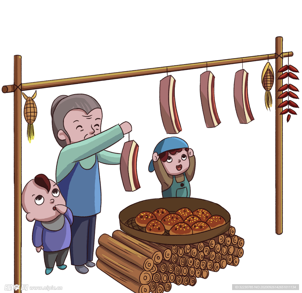 腊肉卡通