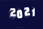 2021立体字体