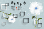 蒲公英几何背景
