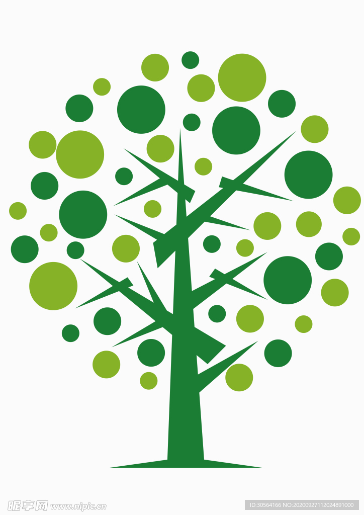 绿树标识标志图标海报素材