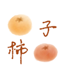 手绘柿子PSD分层