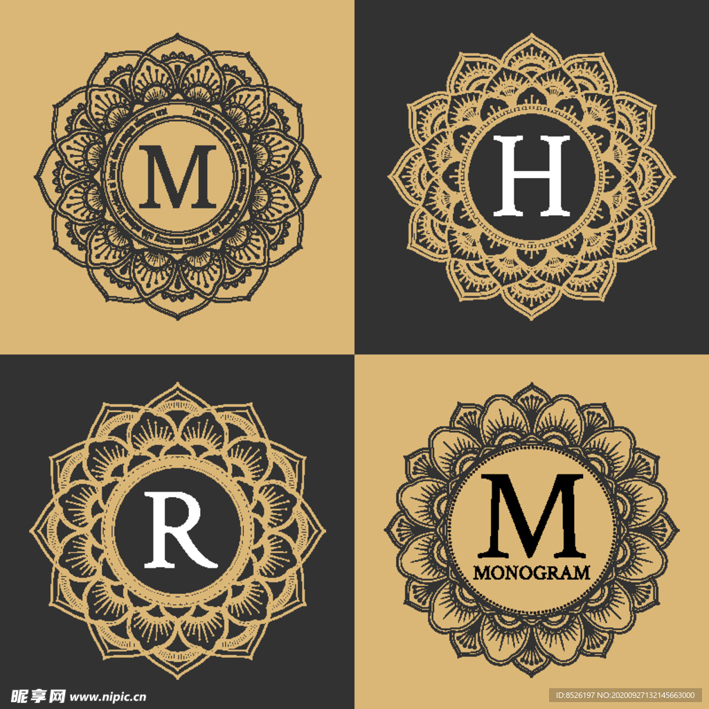 欧式花纹