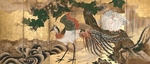 彩色花鸟绘画屏风艺术