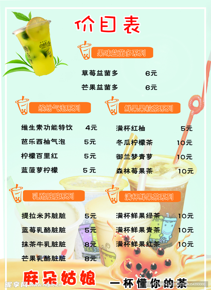 价位表