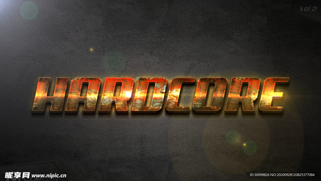 特级质感金属特效字