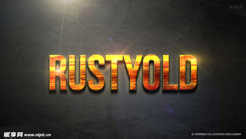 特级质感金属特效字