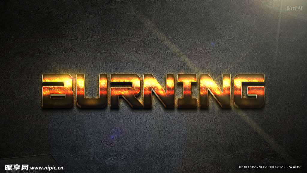 特级质感金属特效字