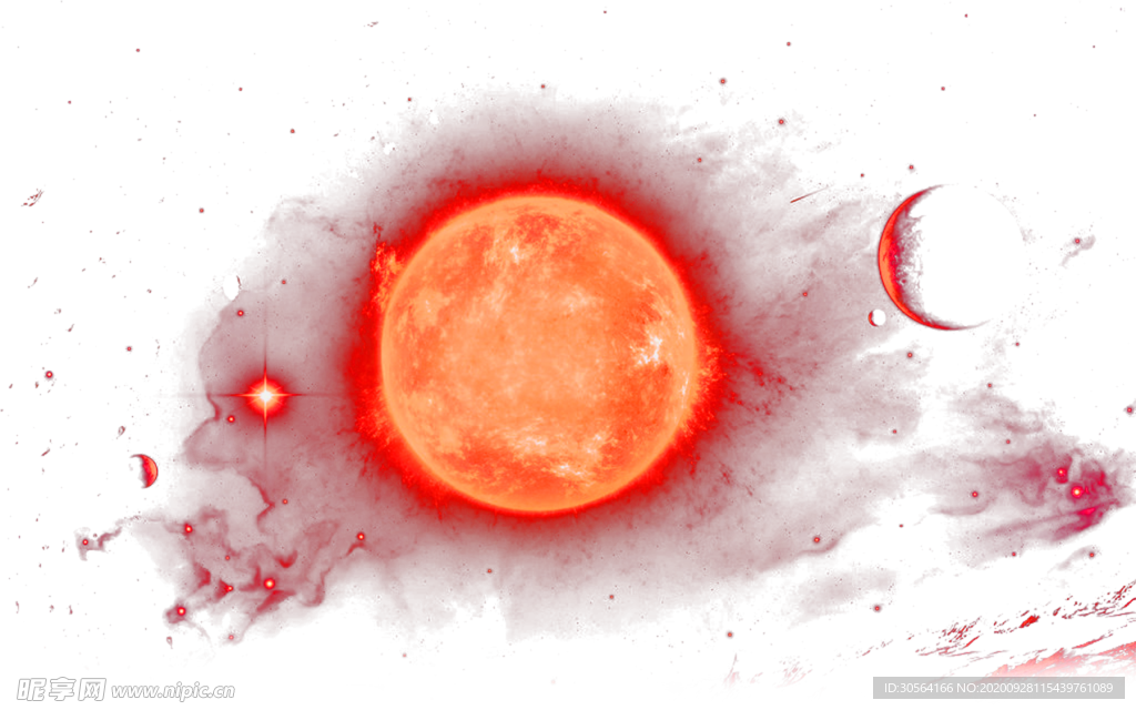 烈日炎热太阳装饰海报素材