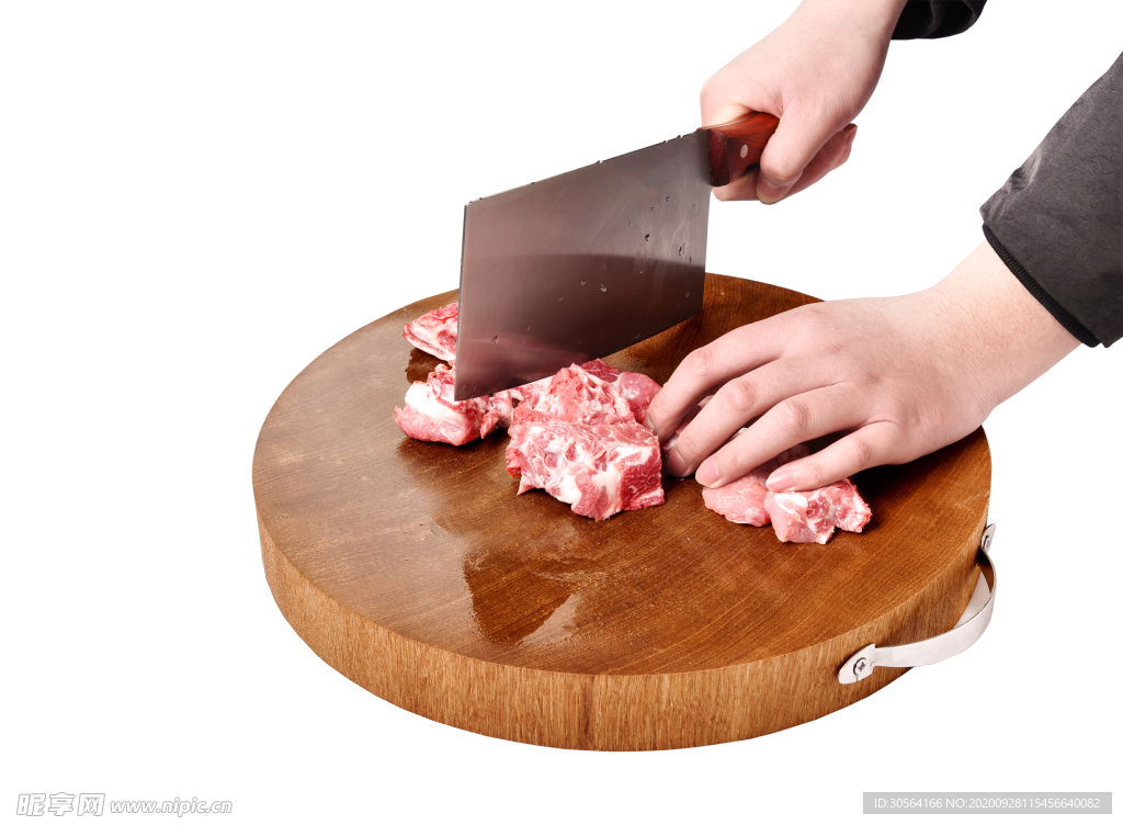 排骨切菜食材海报素材