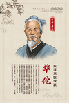 中医传统医术人物海报素材