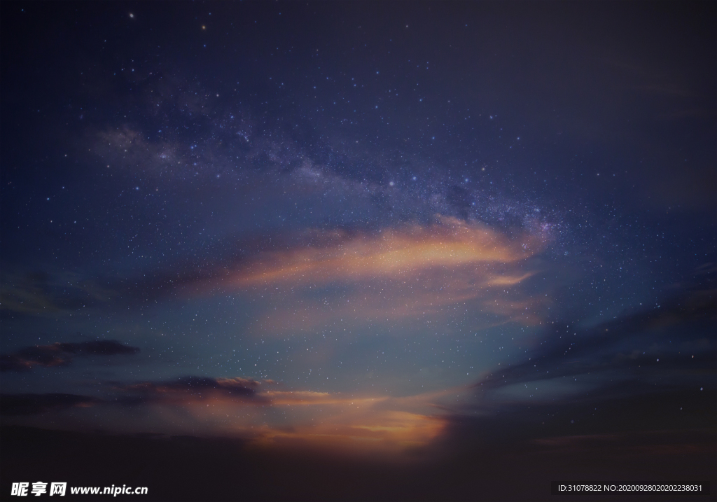 浩瀚天空绚丽背景