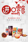 创意进口零食海报