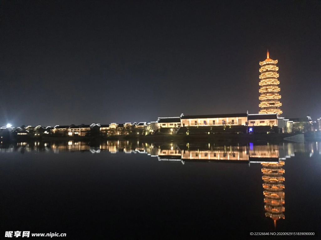 安徽风景区美丽夜景