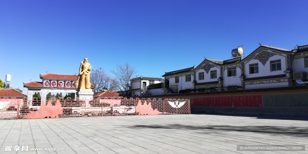 古城广场公园古建筑图片