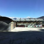 雪山山村小屋院子建筑