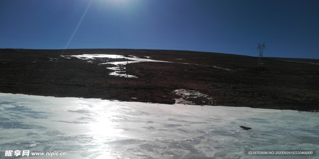 冰川雪地风光