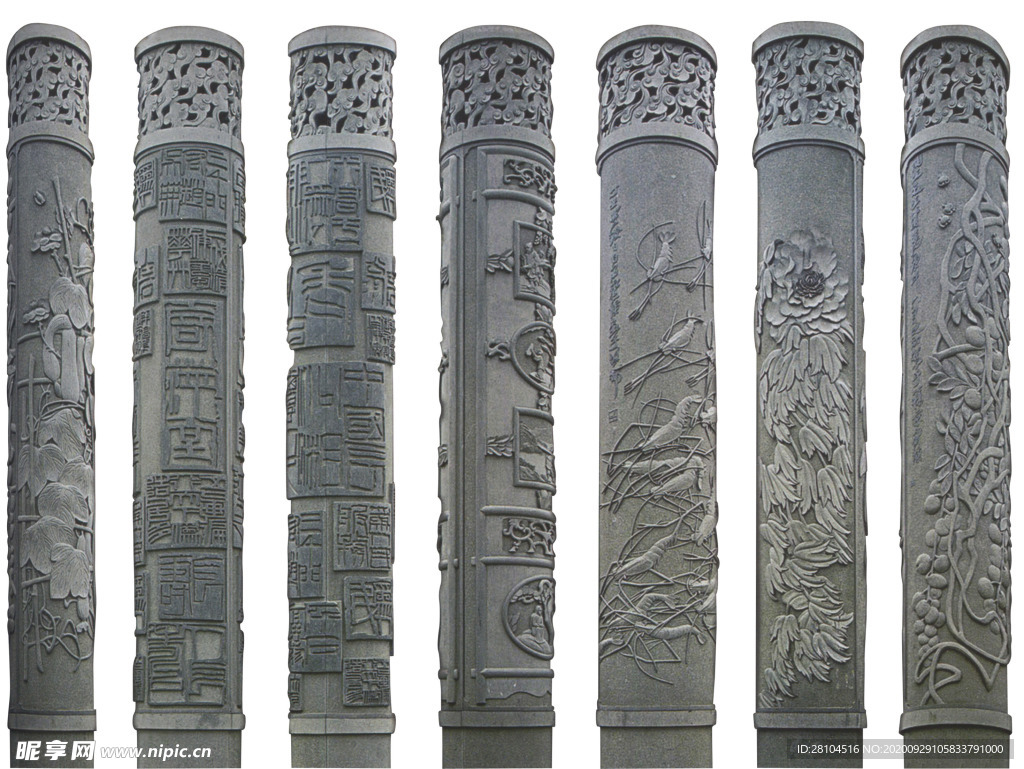 雕刻柱