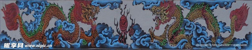 影雕双龙