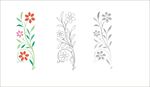 花朵暗纹底纹