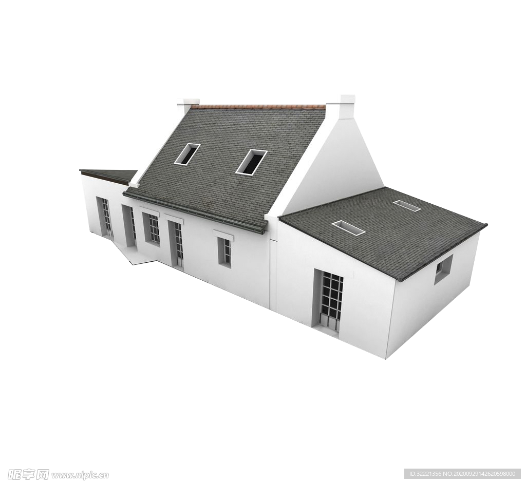 建筑房屋设计模型简易图