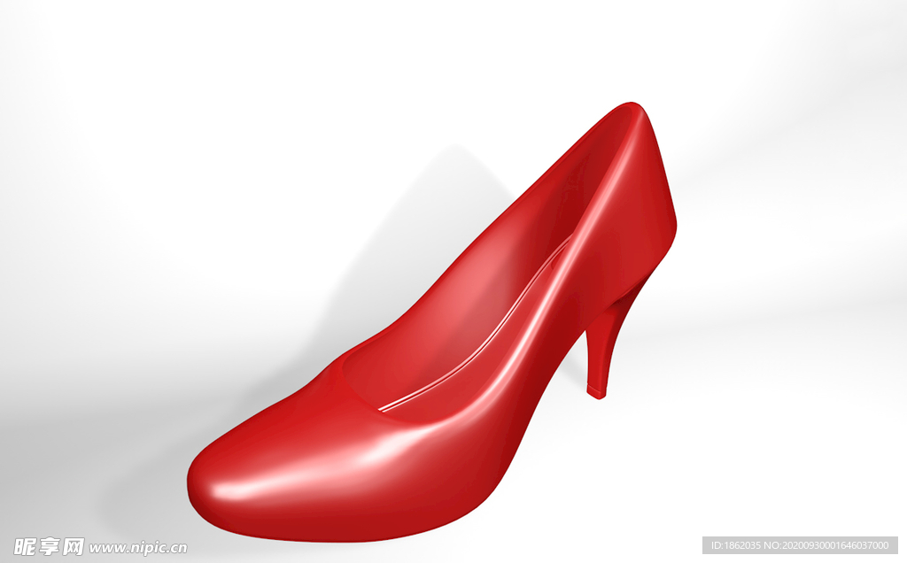 红色高跟女鞋 红色皮鞋 鞋子图