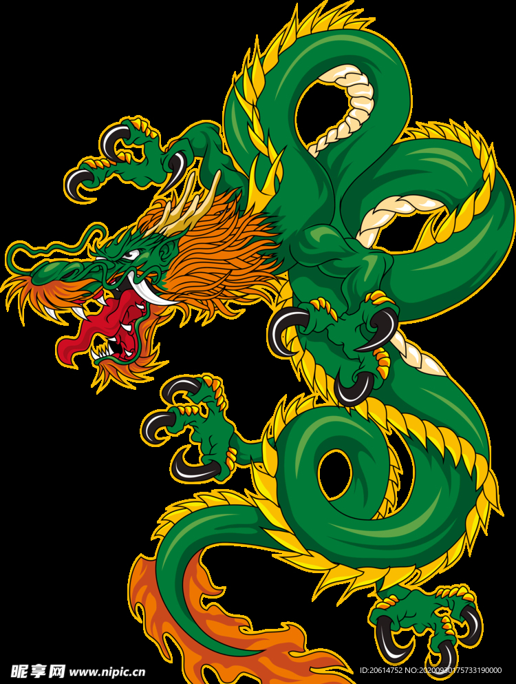 栩栩如生的巨龙海报