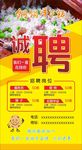餐厅诚聘海报