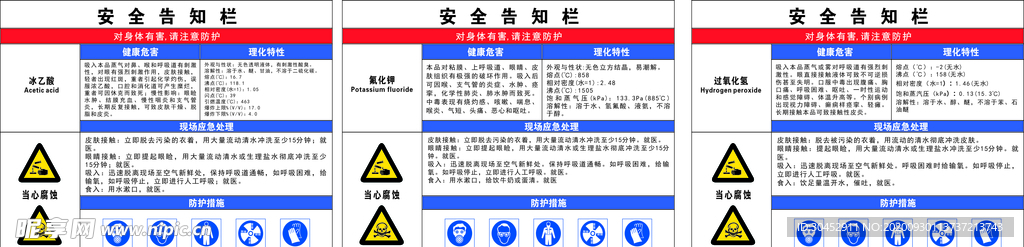 安全告知栏