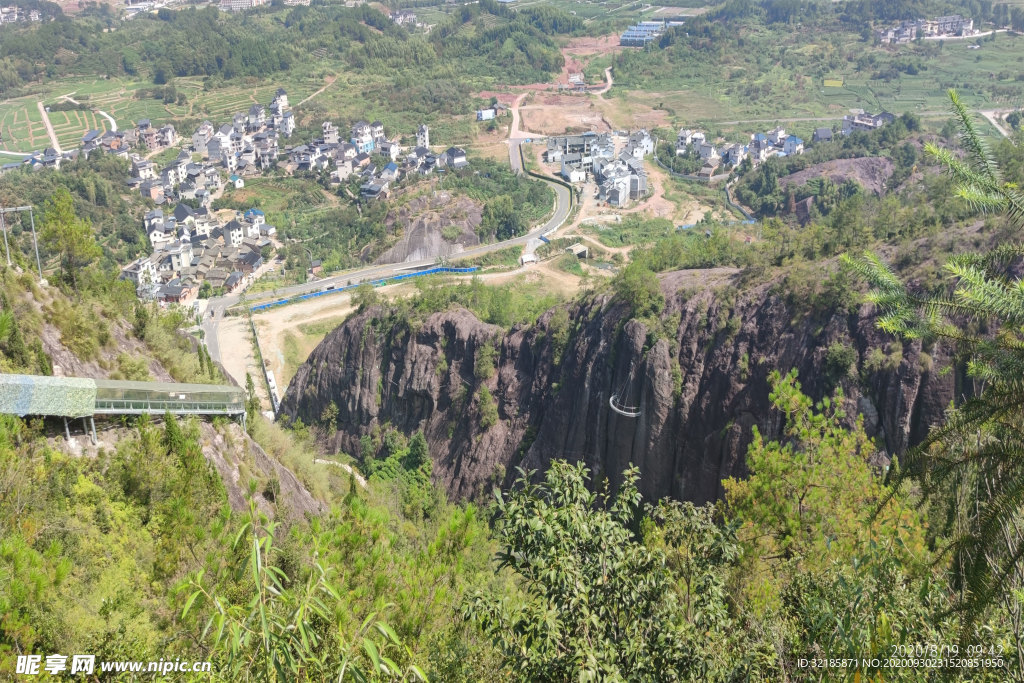 美丽的双童山飞天魔毯鸟瞰