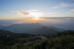 山顶日落