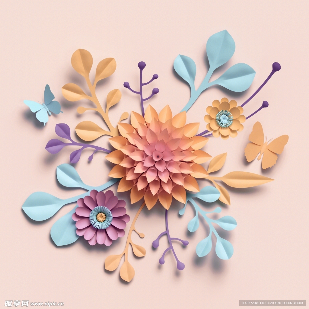 插画 花卉