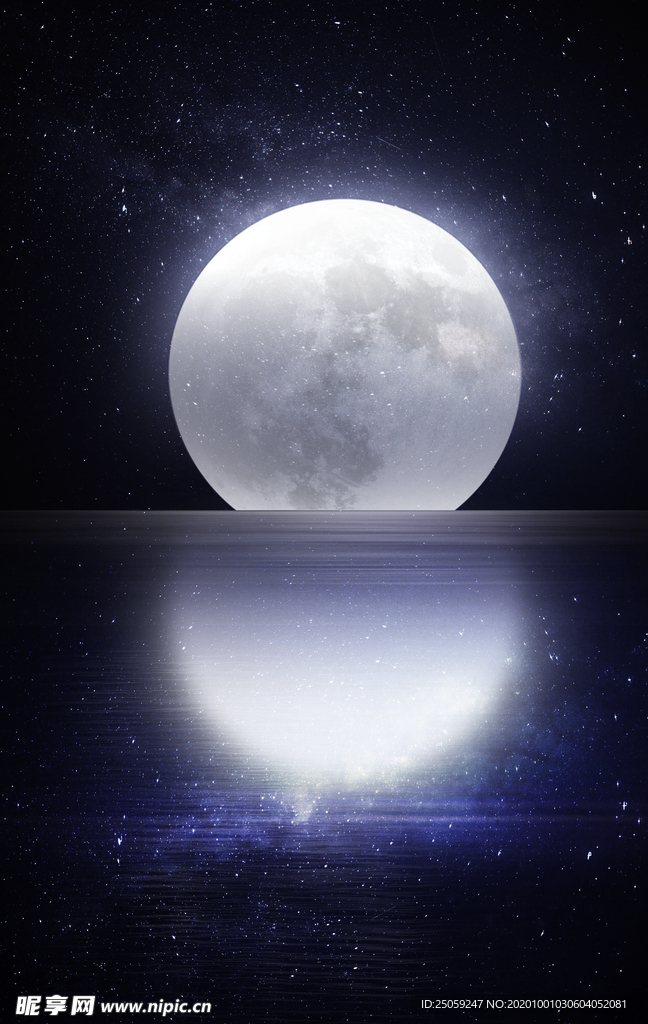 唯美月亮背景