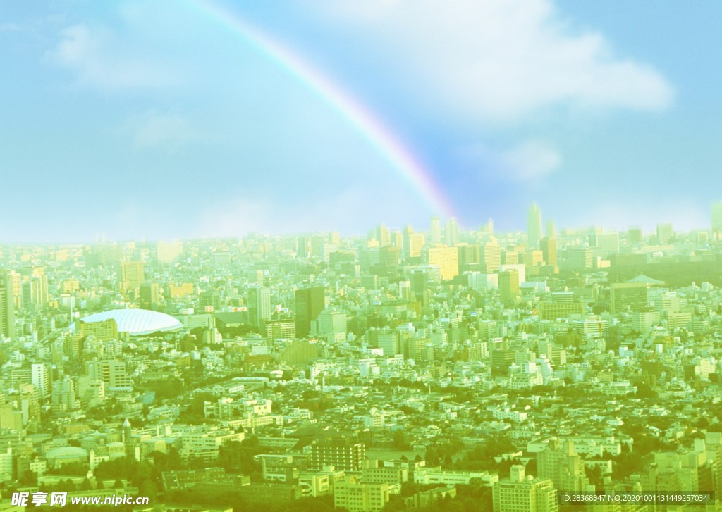 绿色城市背景