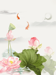 荷塘月色海报