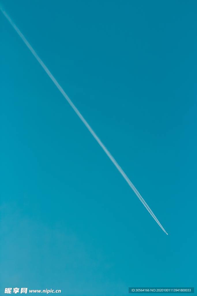 天空线条飞机简约背景海报素材