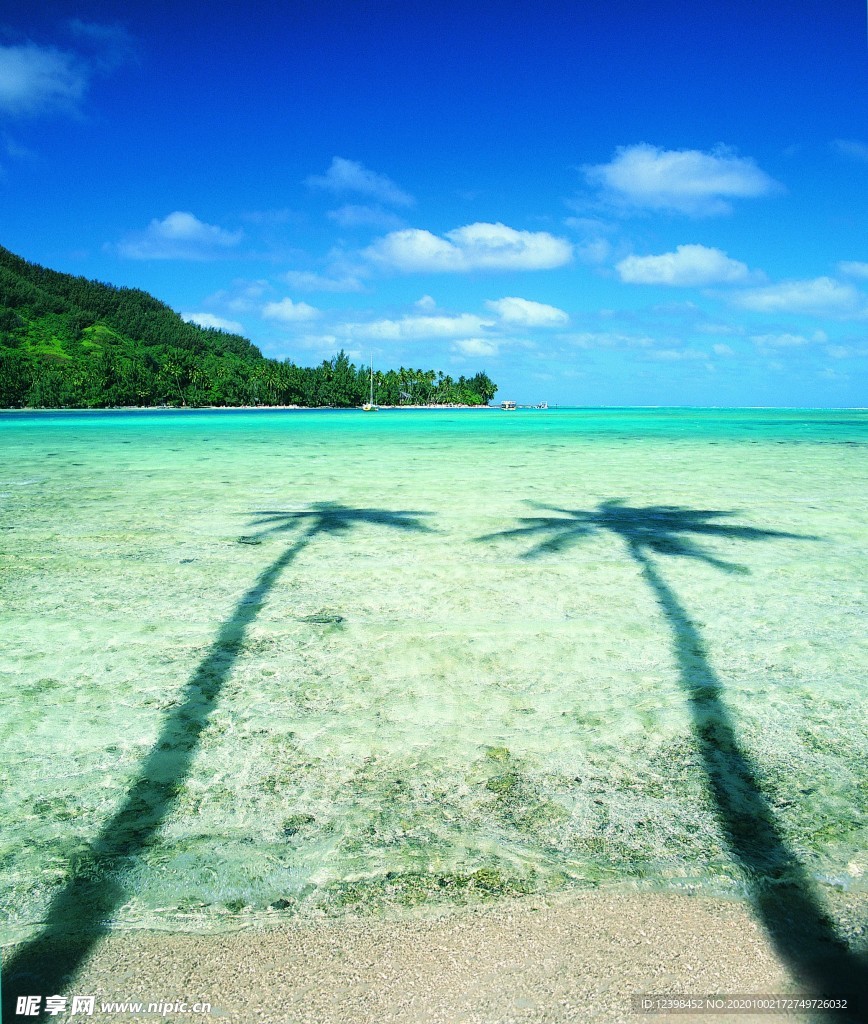 美丽的海滩风景线