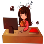 加班卡通人物免抠设计元素